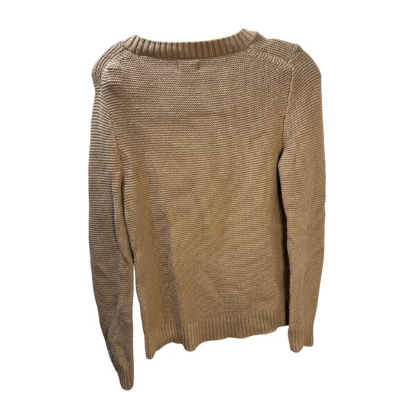 J.Crew‎ Womens Tan Cotton Knit Crewneck Sweater XS - Picture 2 of 6